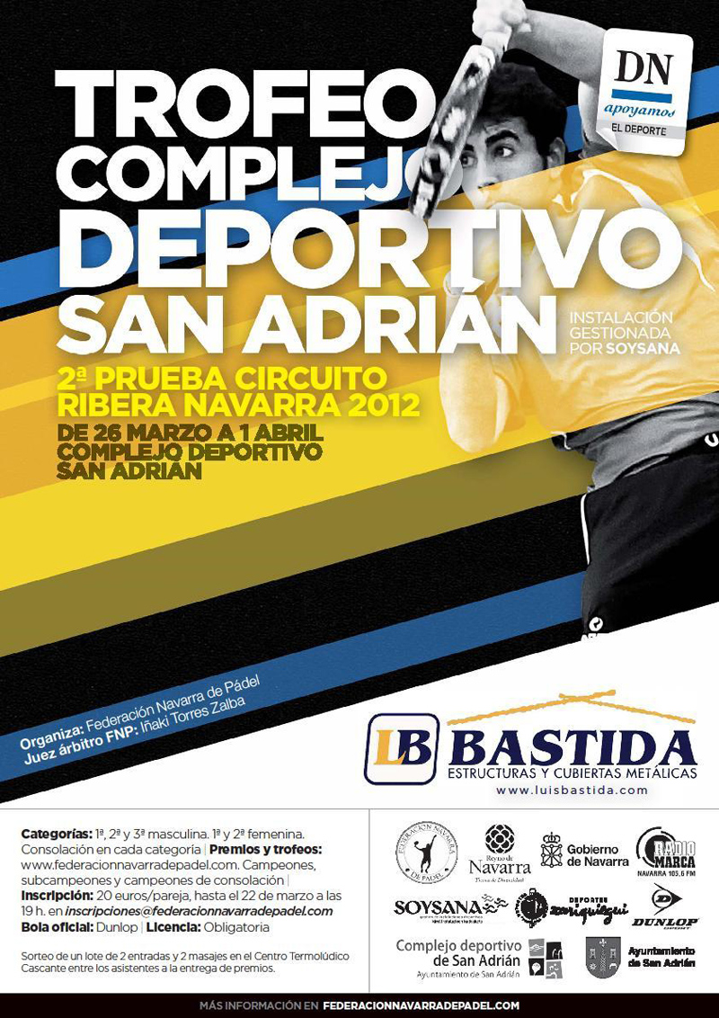 Segunda Prueba del Circuito Ribera de Navarra 2012,  Trofeo &quot;Complejo Deportivo San Adri&aacute;n&quot;